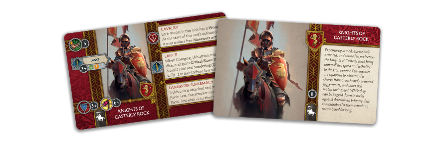 A Song of Ice and Fire : Tabletop Miniatures Game - Knights of Casterly Rock